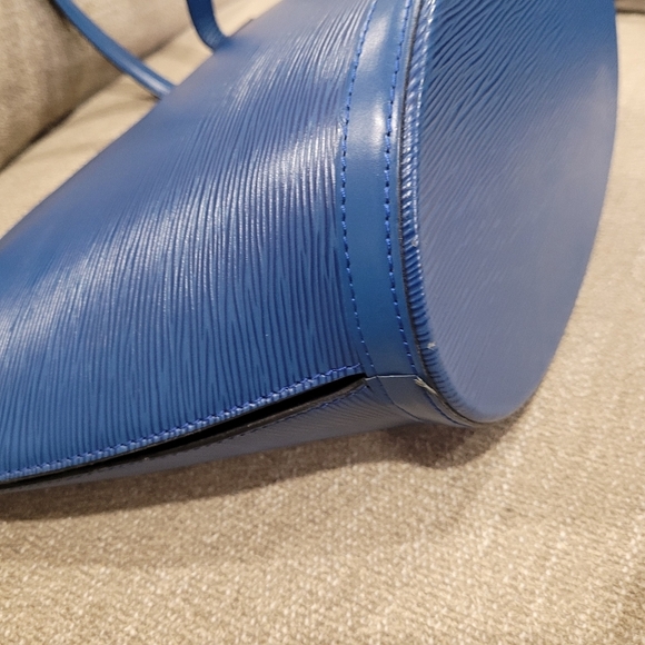 🔹️ LOUIS VUITTON🔹️ Saint Jacques blue tote bag and matching wallet + COA ✨️💙 - Picture 9 of 14